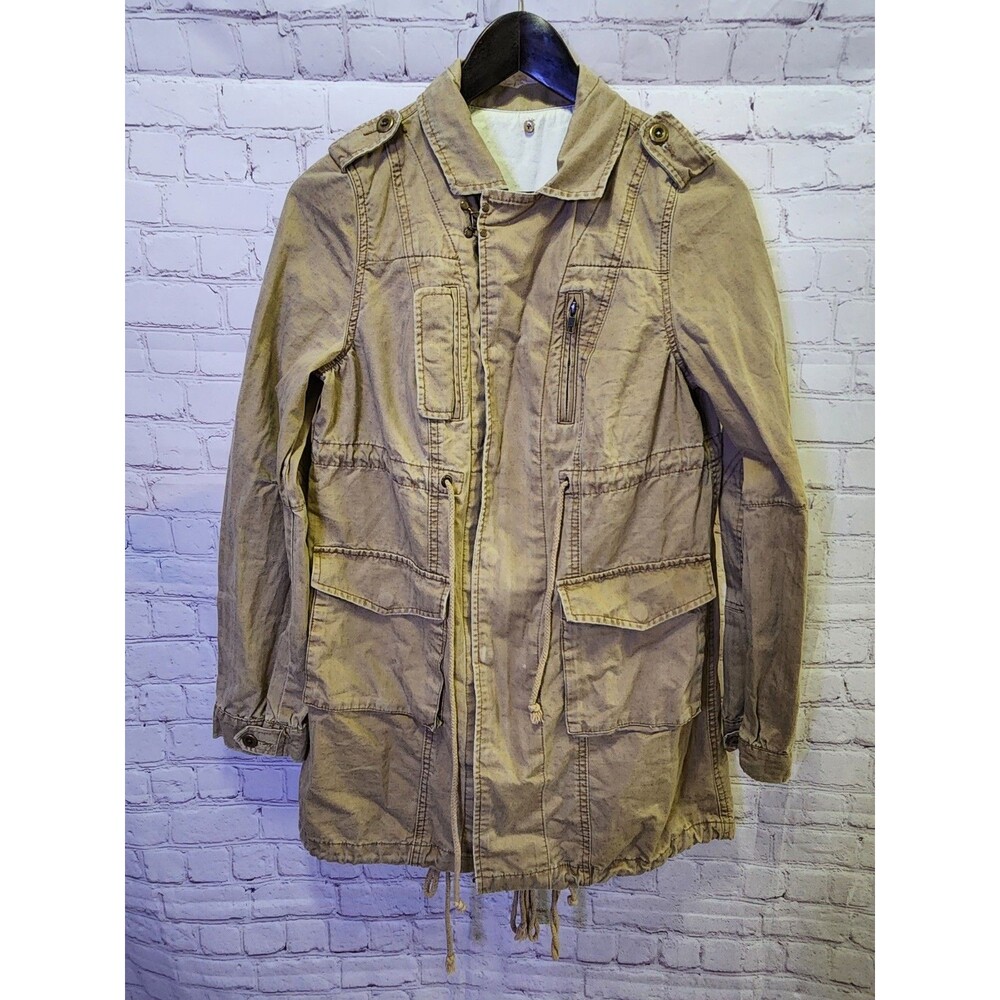 We The Free Utility Field Jacket Womens Small Tan No Removable Liner No Size Tag